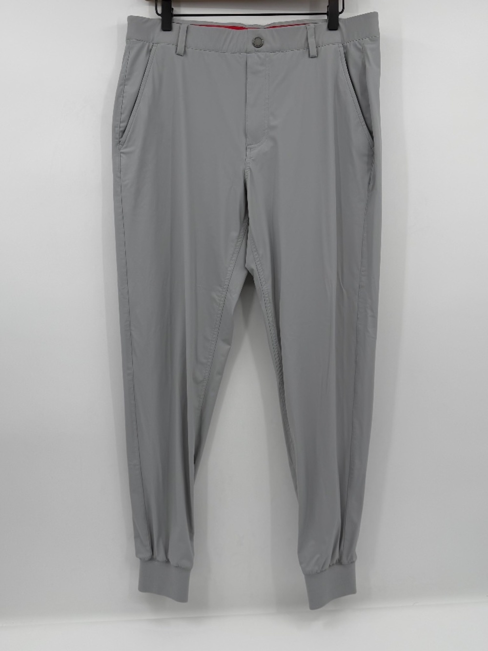 Redvanly Pants Men Large Light Gray Joggers Lightweight Golf Pull On Performance